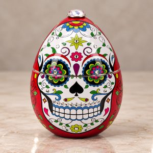 Vela Skull Roja 220 g